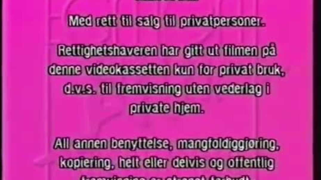 Tecknat Barn Svenska:Egmont Film (1990-1998) VHSRIPPEN (Svenska) Trailer (3D)